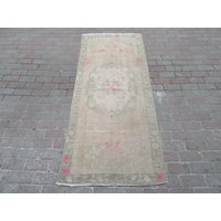 3x7 Ft Washed Out Faded Vintage Oushak Rug 3x7 Ft Washed Out Faded Vintage Oushak Rug von SouthVintageDesign