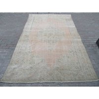 7.3x11.2 Ft Faded One Of A Kind Vintage Washed Out Oushak Rug von SouthVintageDesign