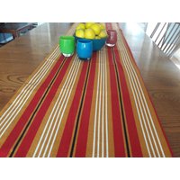 Gestreifter Vintage David Und Dash Midcentury Rot Gold Weißer Tischläufer 70 X 15 Gestreifter Vintage David Und Dash Midcentury Rot Gold Weißer Tischläufer 70 X 15 von SouthendDesign