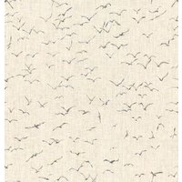 Möwen Kissenbezug Thom Filicia Fog Grey Stripe von SouthendDesign