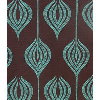 Tulip Allegra Hicks Chocolate Turquoise Groundworks Leinen Kissenbezug Alle Größen von SouthendDesign
