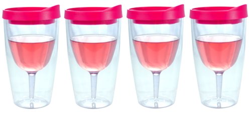 Southern Homewares Vino Weinglas, doppelwandig, Acryl, 473 ml, 4 Paar von Southern Homewares