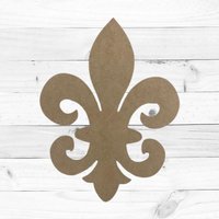 Fleur-De-Lis Türschild Aus Holz | Holzrohlinge Rohling Form Mdf Blank von SouthernPickensLA
