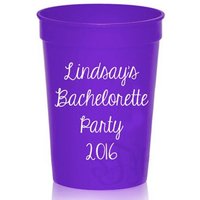 Monogrammierter Stadion-Cup 12 Oz. Junggesellinnenabschied von SouthernTouchMono