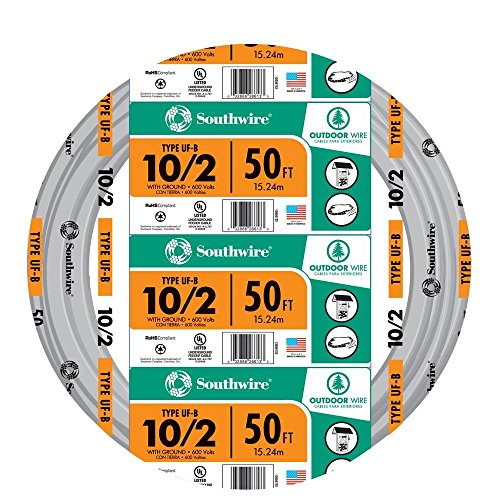 Southwire 13056722 10/2WG UF Draht, 15 m von Southwire