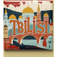 Tiflis Magnet | 6 Designs Zur Auswahl Handgemachtes Souvenir Georgien, Altstadt, Narikala, Schwefelbäder, Kura-Fluss Tiflis Magnet | 6 Designs Zur Auswahl Handgemachtes Souvenir Georgien, Altstadt, Narikala, Schwefelbäder, Kura-Fluss von SouvenirMemories