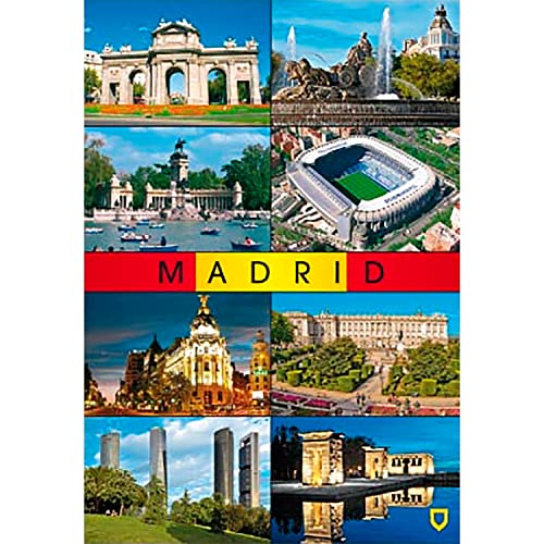 Magnet Madrid Foto Montage 80 x 55 mm von Souvenirs