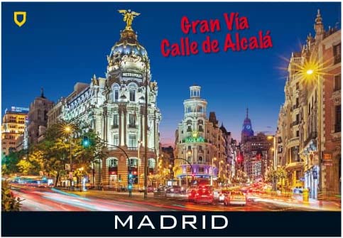 Magnet Madrid Gran Via - Calle de Alcalá von Souvenirs