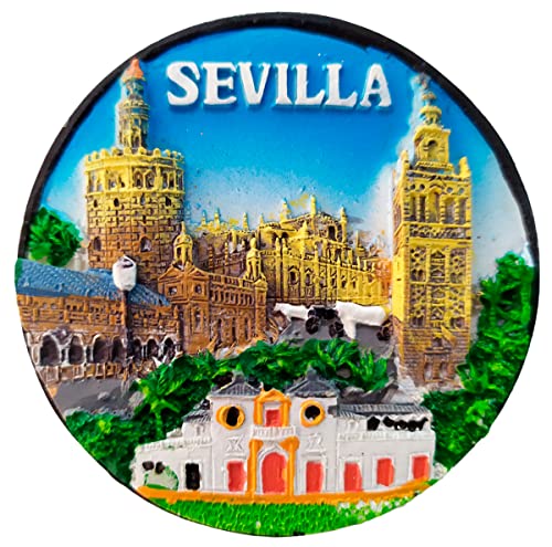 Sevilla Magnet aus Kunstharz von Souvenirs