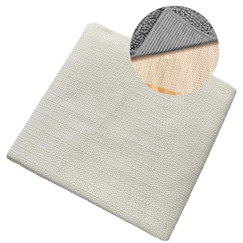 Souvik Antirutschmatte für Teppich rutschfeste Matte für Bettwäsche Sofa Teppiche Anti Rutsch Matte für Sicheren Halt Anti Rutsch Teppichunterlage PVC Rutschmatte für Cremefarben 0.7x2m von Souvik