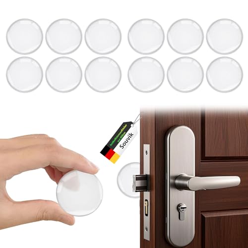 Souvik Türklinkenpuffer Selbstklebend Transparent Türpuffer und Türgriff Schutz Türstopper Wand Selbstklebend für Wandschutz Türklinke Türschutz Stoßdämpfer 12 Stück Souvik Türklinkenpuffer Selbstklebend Transparent Türpuffer und Türgriff Schutz Türstopper Wand Selbstklebend für Wandschutz Türklinke Türschutz Stoßdämpfer 12 Stück von Souvik