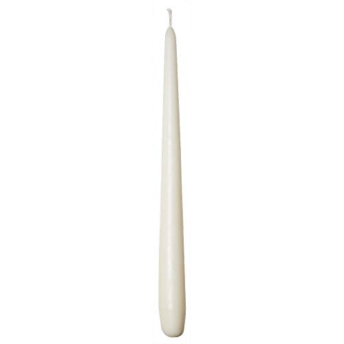 Sovie CANDLES Spitzkerzen Premium Ø 2,2cm x 28cm | Tafelkerzen Tischkerzen Leuchterkerzen Kerzen | 24 Stück | Brenndauer ca. 10 Std. (Creme) von Sovie Candles