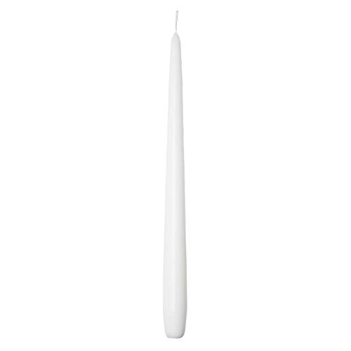 Sovie CANDLES Spitzkerzen Premium Ø 2,2cm x 28cm, Tafelkerzen Tischkerzen Leuchterkerzen Kerzen, 24 Stück, Brenndauer ca. 10 Std. (Weiß) von Sovie Candles