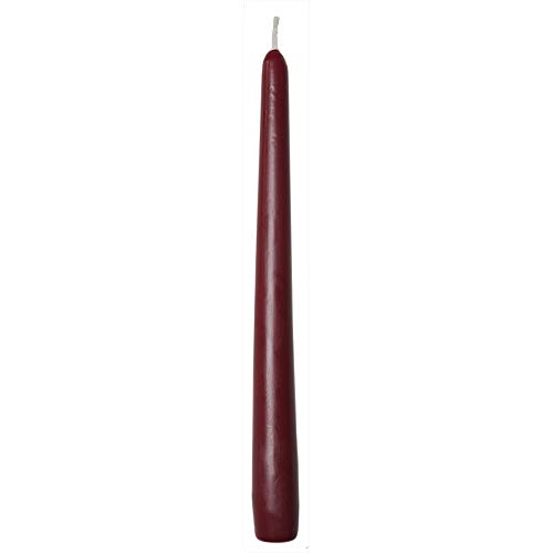 Sovie Candles Spitzkerzen Gastronomie Ø 2,2cm x 24cm in Bordeaux | Gastro Kerzen Tafelkerzen Leuchterkerzen Stabkerzen | 50 Stück | Brenndauer ca. 7 Std. von Sovie Candles