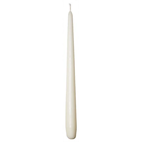 Sovie Candles Spitzkerzen Premium Ø 2,2cm x 28cm | Tafelkerzen Tischkerzen Leuchterkerzen Kerzen | 24 Stück | Brenndauer ca. 10 Std. (Creme) von Sovie Candles