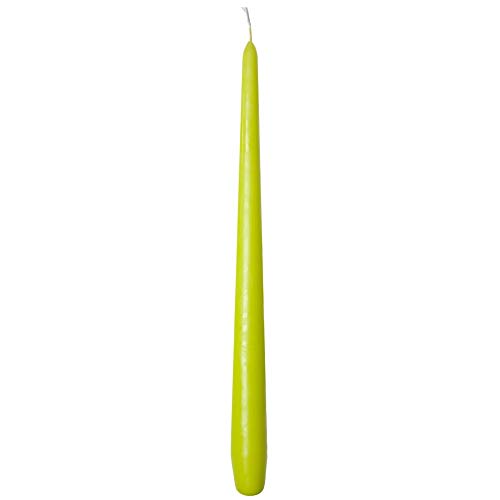 Sovie Candles Spitzkerzen Premium Ø 2,2cm x 28cm | Tafelkerzen Tischkerzen Leuchterkerzen Kerzen | 24 Stück | Brenndauer ca. 10 Std. (Kiwi) von Sovie Candles