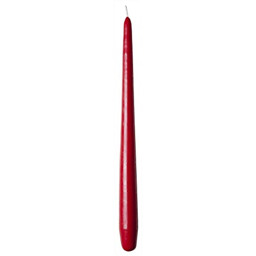 Sovie Candles Spitzkerzen Premium Ø 2,2cm x 28cm | Tafelkerzen Tischkerzen Leuchterkerzen Kerzen | 24 Stück | Brenndauer ca. 10 Std. (Rot) von Sovie Candles