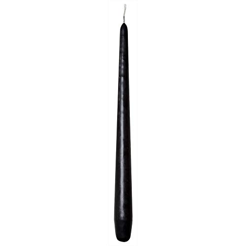 Sovie Candles Spitzkerzen Premium Ø 2,2cm x 28cm | Tafelkerzen Tischkerzen Leuchterkerzen Kerzen | 24 Stück | Brenndauer ca. 10 Std. (Schwarz) von Sovie Candles