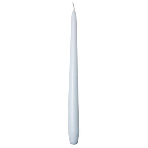Spitzkerzen Premium Ø 2,2cm x 28cm | Tafelkerzen Tischkerzen Leuchterkerzen Kerzen | 24 Stück | Brenndauer ca. 10 Std. (Hellblau) von Sovie Candles