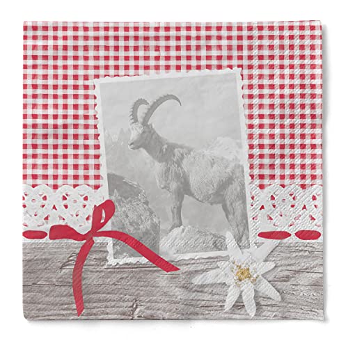 Sovie HORECA Tissue-Servietten 33x33 cm | saugstarke und hochwertige Einweg-Servietten | ideal für Hochzeit & Feiern im Frühling & Sommer | 100 Stück | ALMA von Sovie HORECA