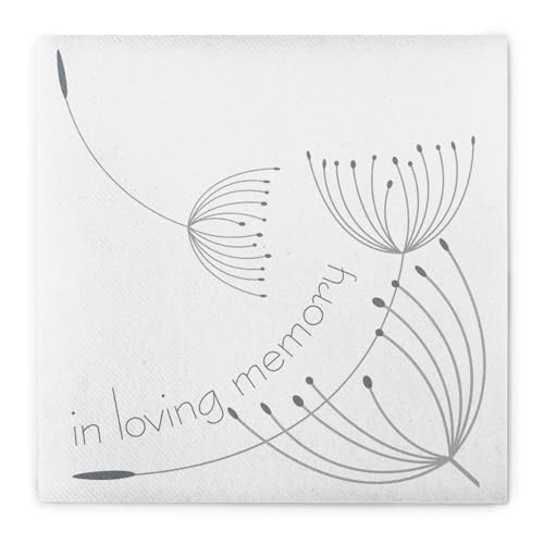 Sovie HORECA Airlaid Serviette In Loving Memory 40x40 cm Erinnerung Trauer Schmerz stoffähnliche Trauerserviette 50 Stück von Sovie HORECA