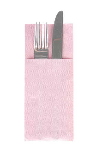 Sovie HORECA Besteckserviette Softpoint "Pub" | Punkteprägung | einmaliges Volumen 2-lagig | Perfekt für Gastronomie und private Feiern | 50 Stück | (Altrosa, 40 x 33 cm) von Sovie HORECA