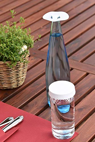 Sovie HORECA Glasabdeckungen aus hochwertigem Karton | PaperCap Trinkschutz Biergarten Gartenfest | 200 Stück | Weiß (Ø 72 mm) von Sovie HORECA