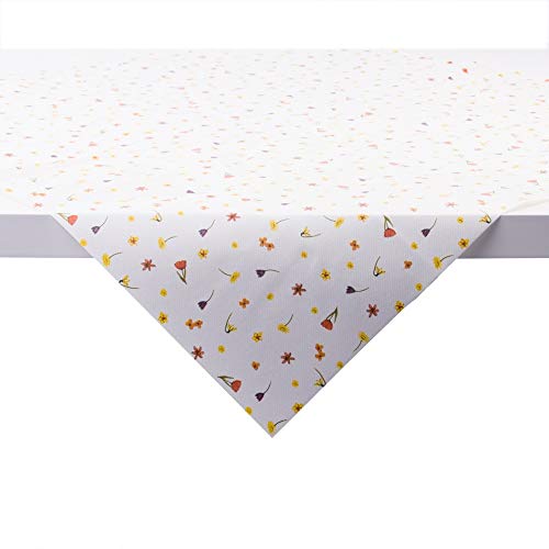Sovie HORECA Linclass® Airlaid Tischdecke 80x80 cm, edle Einmal-Mitteldecke ideal für Hochzeit Party Feier Garten, Streublumen-Muster florales Design, 20 Stück, Betty von Sovie HORECA