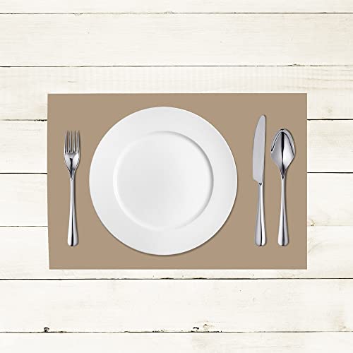 Sovie HORECA Linclass® Airlaid Tischset 40 x 30 cm/Platzset stoffähnlich/praktische Einmal-Platzset für Feiern oder Partys (Beige Grey) von Sovie HORECA