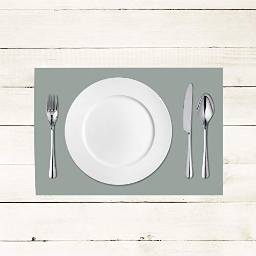 Sovie HORECA Linclass® Airlaid Tischset 40 x 30 cm | stoffähnliches Platzset | Einweg-Platzdeckchen für Events | Platzmatten für edle Tischdeko | 100 Stück | Grau von Sovie HORECA