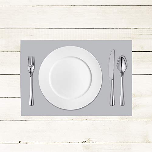 Sovie HORECA Linclass® Airlaid Tischset 40 x 30 cm | stoffähnliches Platzset | Einweg-Platzdeckchen für Events | Platzmatten für edle Tischdeko | 100 Stück | Silber von Sovie HORECA