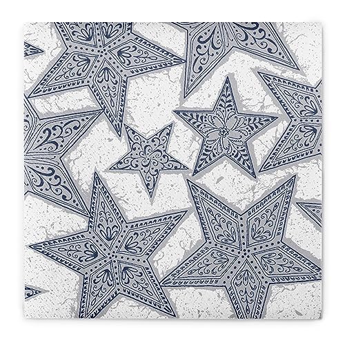 Sovie HORECA Serviette | Linclass® Airlaid | Weihnachtsfeier im modernen Design | 40x40cm | 50 Stück | GITTE (Silber-Blau) von Sovie HORECA