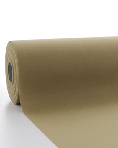Sovie HORECA Tischdeckenrolle in NATURBRAUN aus Linclass Airlaid, 118 cm x 25 m, 1 Stück, Einweg Tischdeko Bankettrolle Buffetdecke Gastronomiebedarf Hochzeit Party Event von Sovie HORECA