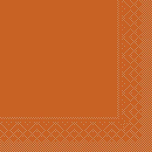 Sovie HORECA Tissue Cocktail-Serviette Uni | vielfältig einsetzbar und kombinierbar | 25 x 25 cm | 100 Stück | (Terrakotta) von Sovie HORECA