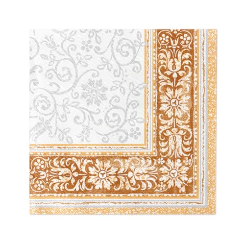 Sovie HORECA Tissue-Deluxe Lara 40x40 cm 1/4 Falz | hochwertige Einweg-Serviette | extrem saugstark und stoffähnlich | ideal für Hochzeit & Partys | 50 Stück (Terrakotta) von Sovie HORECA