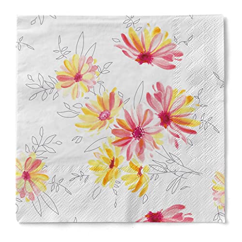 Sovie HORECA Tissue Serviette Alena | Frühling Sommer Gartenfest | 33 x 33 cm | 100 Stück von Sovie HORECA