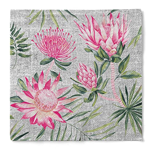 Sovie HORECA Tissue Serviette Ria | Sommer Exotisch Blumen Floral | 33 x 33 cm | 100 Stück von Sovie HORECA