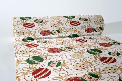 Sovie HORECA Weihnachts-Tischläufer Belinda | Xmas Weihnachten Adventszeit Tischdeko | aus Linclass® Airlaid | 40 cm x 24 m, 1 Stück von Sovie HORECA