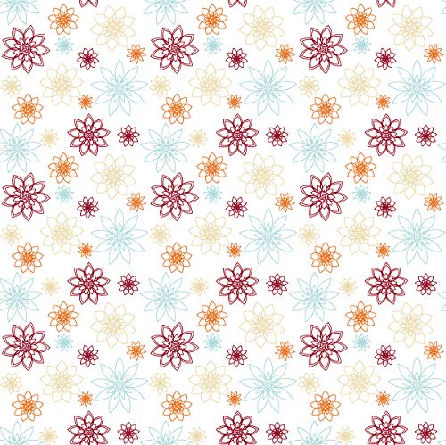 Sovie HORECA Tischdecke aus Linclass® Airlaid, Einmal-Mitteldecke im floralen Design, Wasserabweisende Oberfläche (Pearl Coating), Sommer- & Gartenfeste Geburtstage, 80 x 80 cm, 15 Stück, Champetre von Sovie HORECA