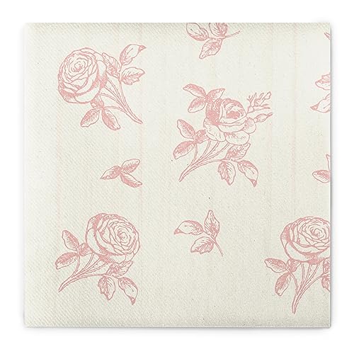 Sovie HOME Serviette HOCHZEIT | saugstarke Airlaid-Servietten 40x40 cm | hochwertige Einweg-Servietten | ideal für Hochzeit | 12 Stück (Champagner-rosa) von Sovie Home