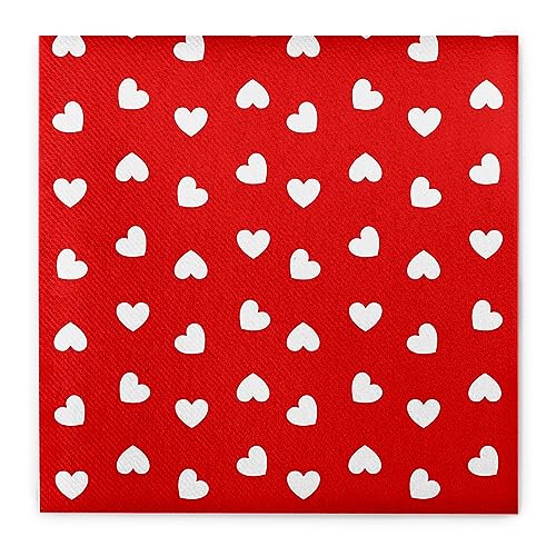 Sovie HOME Serviette LOVE | Airlaid-Servietten 40x40 cm | Valentinstag Herz Geburtstag Hochzeit Party | 12 Stück von Sovie Home