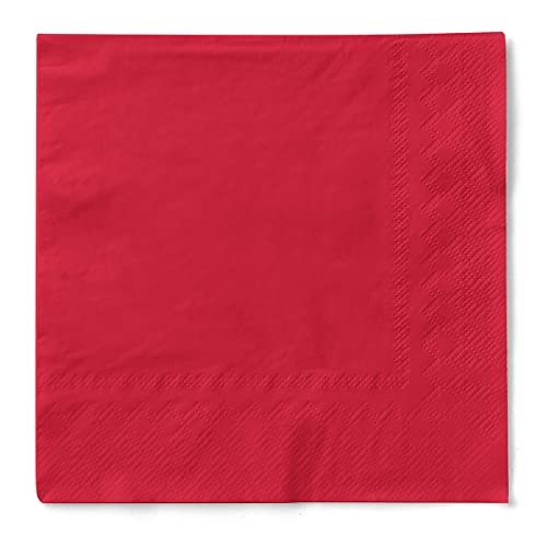 Sovie HOME Tissue Serviette Uni | vielfältig einsetzbar und kombinierbar | 40 x 40 cm | 20 Stück | (Rot) von Sovie Home