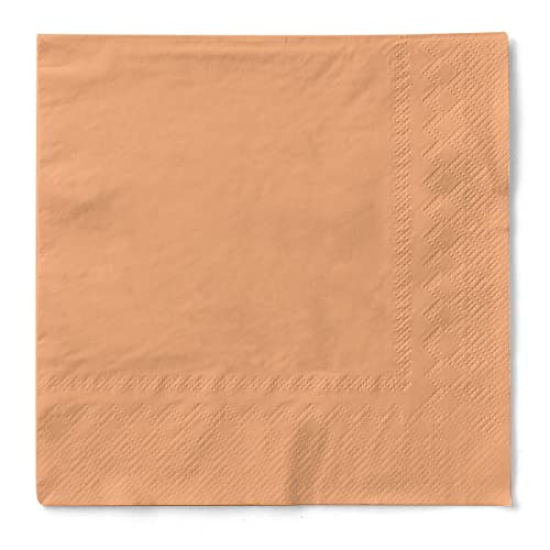 Sovie HOME Uni Tissue Servietten Aprikot | 33x33cm | saugstark und hochwertig | vielseitig kombinierbar | 20 Stück von Sovie Home