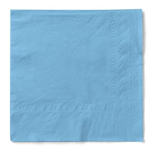 Sovie HOME Uni Tissue Servietten Hellblau | 33x33cm | saugstark und hochwertig | vielseitig kombinierbar | 20 Stück von Sovie Home