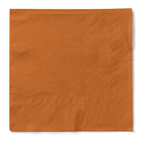 Sovie HOME Uni Tissue Servietten Terrakotta | 33x33cm | saugstark und hochwertig | vielseitig kombinierbar | 20 Stück von Sovie Home