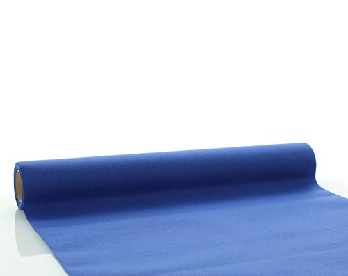 Sovie Home Linclass®Airlaid Tischläufer 40cm x 4,8m | Einmal-Tischdecke | ideal für Taufe und Kommunion | Royalblau | 1 Stück von Sovie Home