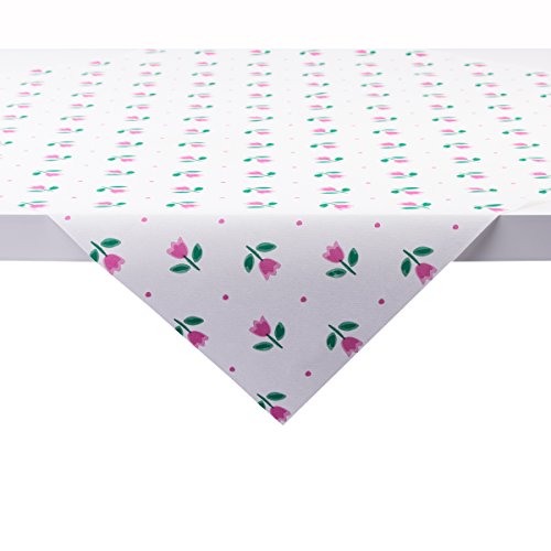 Sovie Home Tischdecke Tilly | Linclass® Airlaid 80x80 cm | Einmal-Mitteldecke stoffähnlich | praktische Einmal-Decke | Tulpen Blume Motiv von Sovie Home