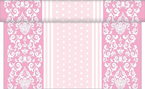 Sovie Home Linclass® Airlaid Tischläufer Bine | Rosa | Ideal für Hochzeiten und Geburtstage | 40cm x 4,8m | 1 Stück von Sovie Home