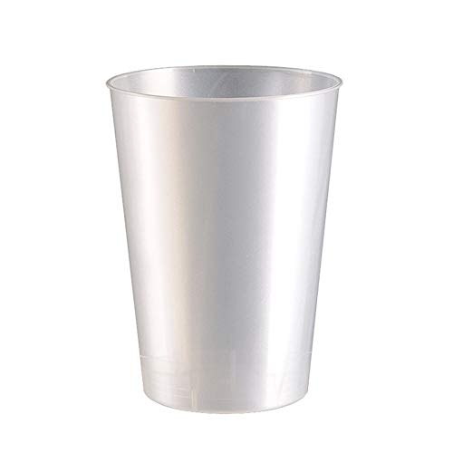 Sovie Tableware | Trinkbecher 230ml Perlmutt-Weiss | Trinkglas Wasserglas Becher Mehrweg Wasserbecher | 10 Stück von Sovie Tableware
