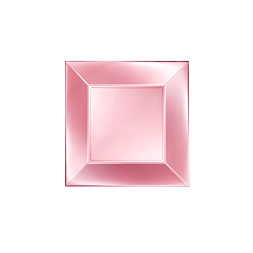 Sovie Tableware Teller groß aus Kunststoff PP, Perlmutt-Rosa, 290 x 290 mm – 8 Stück – Elegant, stabil, bisphenolfrei, recyclebar & temperaturbeständig von +120°C bis -20°C von Sovie Tableware